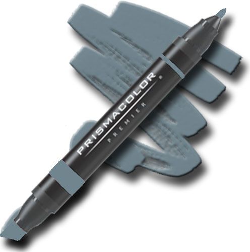 Prismacolor PM114 Premier Art Marker Cool Gray 70 Percent; Unique four-in-one design creates four line widths from one double-ended marker; The marker creates a variety of line widths by increasing or decreasing pressure and twisting the barrel; Juicy laydown imitates paint brush strokes with the extra broad nib; Gentle and refined strokes can be achieved with the fine and thin nibs; UPC 070735035264 (PRISMACOLORPM114 PRISMACOLOR PM114 PM 114 PRISMACOLOR-PM114 PM-114)