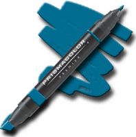 Prismacolor PM125 Premier Art Marker Peacock Blue; Unique four-in-one design creates four line widths from one double-ended marker; The marker creates a variety of line widths by increasing or decreasing pressure and twisting the barrel; Juicy laydown imitates paint brush strokes with the extra broad nib; Gentle and refined strokes can be achieved with the fine and thin nibs; UPC 070735035370 (PRISMACOLORPM125 PRISMACOLOR PM125 PM 125 PRISMACOLOR-PM125 PM-125) 