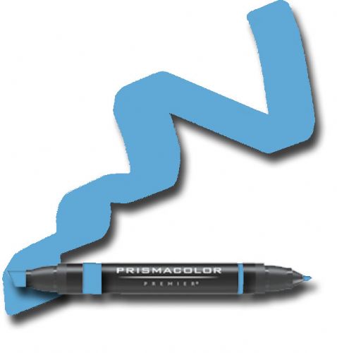 Prismacolor PM126/BX Premier Art Marker Cerulean Blue, Offers a kaleidoscope of vibrant color choices, Unique four-in-one design creates four line widths from one double-ended marker, The marker creates a variety of line widths by increasing or decreasing pressure and twisting the barrel, Juicy laydown imitates paint brush strokes with the extra broad nib, UPC 300707350355 (PRISMACOLORPM126BX PRISMACOLOR PM126BX PM 126BX 126 BX PRISMACOLOR-PM126BX PM-126BX PM126-BX)