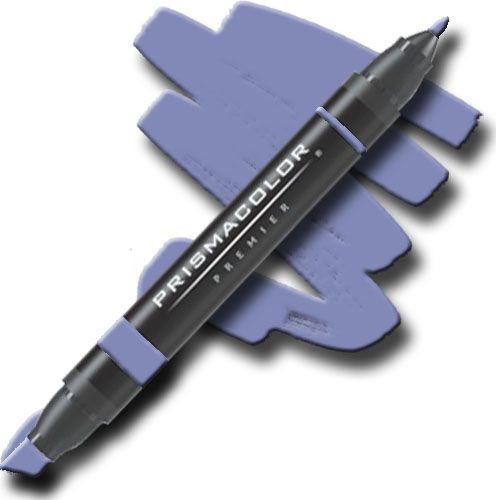 Prismacolor PM128 Premier Art Marker Parma Violet; Unique four-in-one design creates four line widths from one double-ended marker; The marker creates a variety of line widths by increasing or decreasing pressure and twisting the barrel; Juicy laydown imitates paint brush strokes with the extra broad nib; Gentle and refined strokes can be achieved with the fine and thin nibs; UPC 070735035400 (PRISMACOLORPM128 PRISMACOLOR PM128 PM 128 PRISMACOLOR-PM128 PM-128)