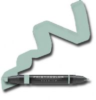 Prismacolor PM140/BX Premier Art Marker Celadon Green, Offers a kaleidoscope of vibrant color choices, Unique four-in-one design creates four line widths from one double-ended marker, The marker creates a variety of line widths by increasing or decreasing pressure and twisting the barrel, Juicy laydown imitates paint brush strokes with the extra broad nib, UPC 300707350355 (PRISMACOLORPM140BX PRISMACOLOR PM140BX PM 140BX 140 BX PRISMACOLOR-PM140BX PM-140BX PM140-BX) 