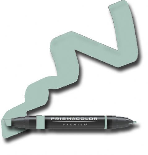 Prismacolor PM140/BX Premier Art Marker Celadon Green, Offers a kaleidoscope of vibrant color choices, Unique four-in-one design creates four line widths from one double-ended marker, The marker creates a variety of line widths by increasing or decreasing pressure and twisting the barrel, Juicy laydown imitates paint brush strokes with the extra broad nib, UPC 300707350355 (PRISMACOLORPM140BX PRISMACOLOR PM140BX PM 140BX 140 BX PRISMACOLOR-PM140BX PM-140BX PM140-BX)
