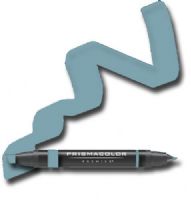Prismacolor PM142/BX Premier Art Marker Brittany Blue, Offers a kaleidoscope of vibrant color choices, Unique four-in-one design creates four line widths from one double-ended marker, The marker creates a variety of line widths by increasing or decreasing pressure and twisting the barrel, Juicy laydown imitates paint brush strokes with the extra broad nib, UPC 300707350355 (PRISMACOLORPM142BX PRISMACOLOR PM142BX PM 142BX 142 BX PRISMACOLOR-PM142BX PM-142BX PM142-BX) 