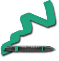 Prismacolor PM165/BX Premier Art Marker French Grass Green, Offers a kaleidoscope of vibrant color choices, Unique four-in-one design creates four line widths from one double-ended marker, The marker creates a variety of line widths by increasing or decreasing pressure and twisting the barrel, Juicy laydown imitates paint brush strokes with the extra broad nib, UPC 300707350355 (PRISMACOLORPM165BX PRISMACOLOR PM165BX PM 165BX 165 BX PRISMACOLOR-PM165BX PM-165BX PM165-BX) 