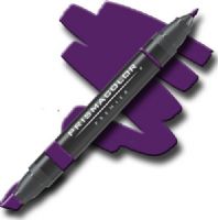 Prismacolor PM168 Premier Art Marker Dark Purple; Unique four-in-one design creates four line widths from one double-ended marker; The marker creates a variety of line widths by increasing or decreasing pressure and twisting the barrel; Juicy laydown imitates paint brush strokes with the extra broad nib; Gentle and refined strokes can be achieved with the fine and thin nibs; UPC 070735035806 (PRISMACOLORPM168 PRISMACOLOR PM168 PM 168 PRISMACOLOR-PM168 PM-168 ALVIN) 