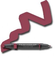 Prismacolor PM169/BX Premier Art Marker French Tuscan Red, Offers a kaleidoscope of vibrant color choices, Unique four-in-one design creates four line widths from one double-ended marker, The marker creates a variety of line widths by increasing or decreasing pressure and twisting the barrel, Juicy laydown imitates paint brush strokes with the extra broad nib, UPC 300707350355 (PRISMACOLORPM169BX PRISMACOLOR PM169BX PM 169BX 169 BX PRISMACOLOR-PM169BX PM-169BX PM169-BX) 
