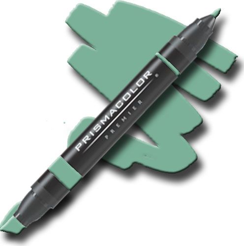 Prismacolor PM184 Premier Art Marker Forest Green; Unique four-in-one design creates four line widths from one double-ended marker; The marker creates a variety of line widths by increasing or decreasing pressure and twisting the barrel; Juicy laydown imitates paint brush strokes with the extra broad nib; Gentle and refined strokes can be achieved with the fine and thin nibs; UPC 070735022998 (PRISMACOLORPM184 PRISMACOLOR PM184 PM 184 PRISMACOLOR-PM184 PM-184)