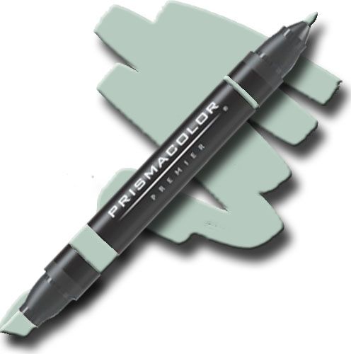 Prismacolor PM191 Premier Art Marker Pale Jade; Unique four-in-one design creates four line widths from one double-ended marker; The marker creates a variety of line widths by increasing or decreasing pressure and twisting the barrel; Juicy laydown imitates paint brush strokes with the extra broad nib; Gentle and refined strokes can be achieved with the fine and thin nibs; UPC 070735062642 (PRISMACOLORPM191 PRISMACOLOR PM191 PM 191 PRISMACOLOR-PM191 PM-191)