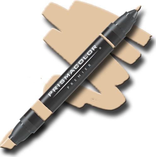 Prismacolor PM201 Premier Art Marker Cinnamon Toast; Unique four-in-one design creates four line widths from one double-ended marker; The marker creates a variety of line widths by increasing or decreasing pressure and twisting the barrel; Juicy laydown imitates paint brush strokes with the extra broad nib; Gentle and refined strokes can be achieved with the fine and thin nibs; UPC 070735062741 (PRISMACOLORPM201 PRISMACOLOR PM201 PM 201 PRISMACOLOR-PM201 PM-201)