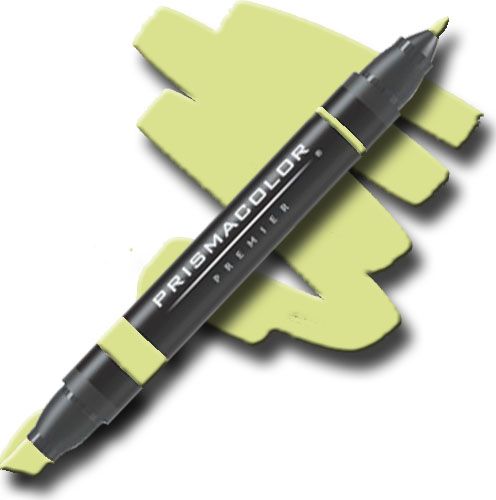 Prismacolor PM27 Premier Art Marker Chartreuse; Unique four-in-one design creates four line widths from one double-ended marker; The marker creates a variety of line widths by increasing or decreasing pressure and twisting the barrel; Juicy laydown imitates paint brush strokes with the extra broad nib; Gentle and refined strokes can be achieved with the fine and thin nibs; UPC 070735034724 (PRISMACOLORPM27 PRISMACOLOR PM27 PM 27 PRISMACOLOR-PM27 PM-27)