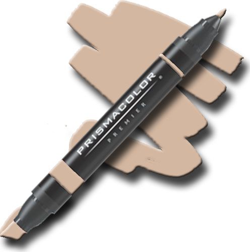 Prismacolor PM274 Premier Chisel Marker Light Umber 50 Percent; Unique four-in-one design creates four line widths from one double-ended marker; The marker creates a variety of line widths by increasing or decreasing pressure and twisting the barrel; Juicy laydown imitates paint brush strokes with the extra broad nib; Gentle and refined strokes can be achieved with the fine and thin nibs; UPC 070735005403 (PRISMACOLORPM274 PRISMACOLOR PM274 PM 274 PRISMACOLOR-PM274 PM-274)