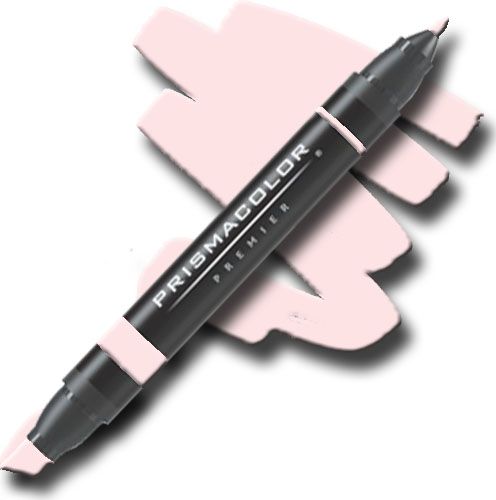Prismacolor PM3 Premier Chisel Marker Ballet Pink Light; Unique four-in-one design creates four line widths from one double-ended marker; The marker creates a variety of line widths by increasing or decreasing pressure and twisting the barrel; Juicy laydown imitates paint brush strokes with the extra broad nib; Gentle and refined strokes can be achieved with the fine and thin nibs; UPC 070735005359 (PRISMACOLORPM3 PRISMACOLOR PM3 PM 3 PRISMACOLOR-PM3 PM-3)