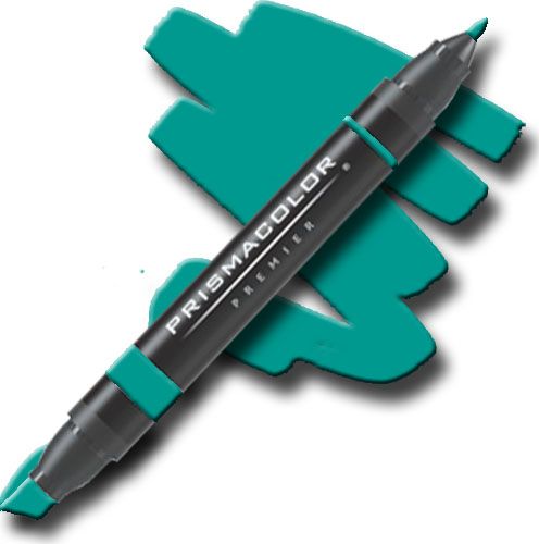 Prismacolor PM32 Premier Art Marker Parrot Green; Unique four-in-one design creates four line widths from one double-ended marker; The marker creates a variety of line widths by increasing or decreasing pressure and twisting the barrel; Juicy laydown imitates paint brush strokes with the extra broad nib; Gentle and refined strokes can be achieved with the fine and thin nibs; UPC 070735034755 (PRISMACOLORPM32 PRISMACOLOR PM32 PM 32 PRISMACOLOR-PM32 PM-32)