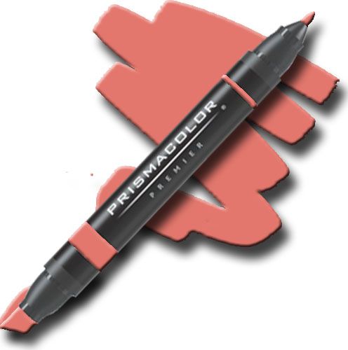 Prismacolor PM6 Premier Art Marker Carmine Red; Unique four-in-one design creates four line widths from one double-ended marker; The marker creates a variety of line widths by increasing or decreasing pressure and twisting the barrel; Juicy laydown imitates paint brush strokes with the extra broad nib; Gentle and refined strokes can be achieved with the fine and thin nibs; UPC 070735034557 (PRISMACOLORPM6 PRISMACOLOR PM6 PM 6 PRISMACOLOR-PM6 PM-6)
