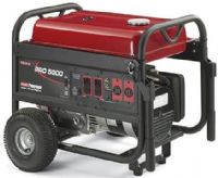 Coleman Powermate PMC605000 Generator Model PRO 5000, PRO Series, 6250 Maximum Watts, 5000 Running Watts, Control Panel, Low Oil Shutdown, Extended Run Fuel Tank, Wheel Kit, Idle Control, Honda GX 11hp Engine, 32.88” x 20.88” x 23.25” Shipping Dimensions, 190 lbs Shipping Weight, UPC 0-10163-50060-6, 50 State Compliant, Approved for sale in California and Los Angeles City, Meets 2006 CARB Exchaust and Evaporative Emissions Standards (PMC 605000 PMC-605000) 