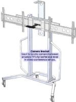 AVF Audio Visual Furniture International PM-CAM Camera Bracket for use with XLD-BASE Model XLD, XL or Dual Plasma/LCD Stand, Used locate camera between or below TV's for better eye level in video conference setups (PMCAM PM CAM VFI) 