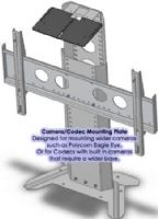 AVF Audio Visual Furniture International PM-CMP Camera Mounting Plate, Fits PM series products (PM-S,PM-D,PM-XL, PM-S-FL, PM-XFL-D, PM-XFL-S), Black powder coat finish, Designed as an add-on for the standard cam tongue, Large surface designed to fit most of today's codecs and wider Cameras such as the Eagle Eye (PMCMP PM CMP VFI) 