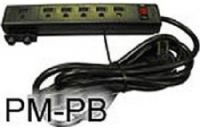 AVF Audio Visual Furniture International PM-PB Powerbar and Bracket for PM-Series Plasma/LCD Stands, For mounting a monitor touchscreen LCD or controller up to 22 wide, 110V power bar, Includes 6 standard outlet power with 10 foot cord (PMPB PM PB VFI) 