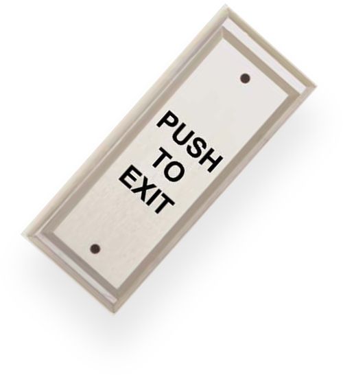 Alarm Controls PN2-111 Vandal Resistant D.P.D.T. Momentary Contact Push Plate, 1.5 Inch Wide Plate Machined From 6061 Solid Aluminum, Vandal Resistant Mounting, Mounts On Door Mullion, Can Be Surface Mounted With SMB-3 Mullion Mount Back Box, Clear Anodized Finish To Resist Corrosion, Black Color Filled Engraved Legend, UPC 604840832427 (PN2111 PN2111 PN21-11 PN-2111)