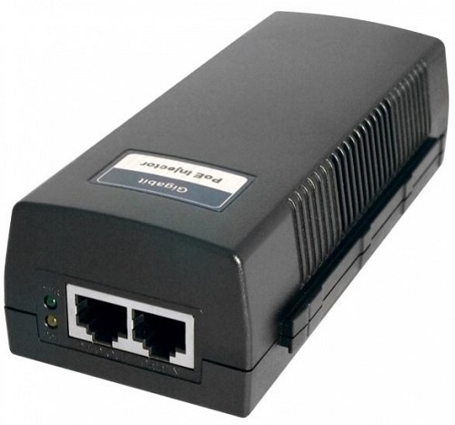 LT Security POE-I100GH PoE Single Port Gigabit Injector, No. OF POE Ports 1; Pass Through Data Rates 10/100/1000 Mbps; Pin Assignment and Polarity 1/2 (+), 3/6 () or 4/5(+)7/8(-); Output Power Voltage 52 VDC Maximun; User Port Power 30 Watts Maximun; Input Power AC Input Voltage 100 ~ 240 VAC; Requirements AC Input Current 0.8A @ 100-240 VAC; AC Frequency 50 to 60 Hz; Weight 12.25 Oz(350g); Indicators System Indicator: AC Power (Green); Connectors RJ-45 (POEI100GH POE-I100GH POE-I100GH)