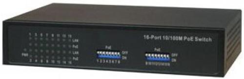 LTS POE-SW1600E PoE, Features: Filtering/ Forwarding Rates: Transmission Media: PoE on each Port: Output PoE Pin: Input Voltage, DC 12V: LED Indicators: Power Adaptor: Dimension: Weight: Operating Temperature: Humidity: Certification: @ (POESW1600E POE-SW1600E POE-SW1600E)