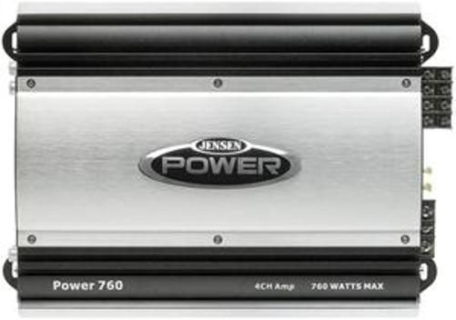 Jensen POWER760 Four Channel 760 Watt Amplifier, Designed to meet or exceed the CEA-2006 test standards, High current bi-polar output transistors, Compact design allows great flexibility in mounting, MOSFET power supply, Built-in low-pass and high-pass crossover filters for bi-amplifying the system, Variable bass EQ 0 - 12 dB at 45 Hz (POWER-760 POWER 760)