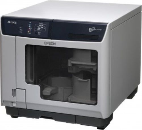 Epson PP-100IIBD Discproducer Blu Ray 100II Disc Publisher; Economical to operate and maintain; 100 disc capacity; AcuGrip technology minimizes two-disc feeding; Six high capacity ink cartridges, each with low ink sensor; Speed mode up to 60 discs/hour at 1440 x 720 dpi; Quality mode up to 40 discs/hour at 1440 x 1440 dpi (PP100IIBD PP 100IIBD PP-100II C11CD37101)