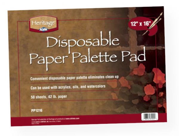 Heritage Arts PP1216 Disposable Paper Palette Pad 12