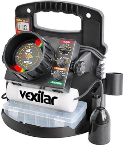 Vexilar PP1812D Model FL18 ProPack II Locator With 12 Degree Ice Ducer & DD100, High Resolution Display 525 Bits, Power and Sensitivity 400 Watts Peak-to-Peak, Frequency 200 kHz, Auto Zoom Mode (AZ), Bottom Lock Mode (BL), Low Power Mode (LP), Super Bright and Rock Solid Display, Five Depth Ranges, Interference Rejection, UPC 052762130167 (PP-1812D PP 1812D FL18 FL 18)