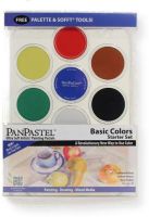 PanPastel PP30071 Basic Colors, 7-Color Pastel Set; Professional grade, extremely fine lightfast pastel color in a cake form which is applied to almost any surface; Dry colors are essentially dustless, go on smooth as if like fluid, are easily blended for an infinite range of colors and effects, and are erasable; UPC 879465003204 (PP30071 PP-30071 PP300-71 PP30-071 PP3-0071 PANPASTEL-PP30071)  