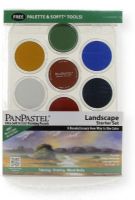 PanPastel PP30072 Landscape Starter, 7-Color Pastel Set; Professional grade, extremely fine lightfast pastel color in a cake form which is applied to almost any surface; Dry colors are essentially dustless, go on smooth as if like fluid, are easily blended for an infinite range of colors and effects, and are erasable; UPC 879465003235 (PP30072 PP-30072 PP300-72 PP30-072 PP3-0072 PANPASTEL-PP30072)  