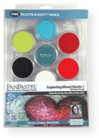 PanPastel PP30075 Exploring Mixed Media 1, 7-Color Pastel Set; Professional grade, extremely fine lightfast pastel color in a cake form which is applied to almost any surface; Dry colors are essentially dustless, go on smooth as if like fluid; UPC 879465003372 (PP30075 PP-30075 PP300-75 PP30-075 PP3-0075 PANPASTEL-PP30075) 