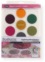 PanPastel PP30076 Exploring Mixed Media 2, 7-Color Pastel Set; Professional grade, extremely fine lightfast pastel color in a cake form which is applied to almost any surface; Dry colors are essentially dustless, go on smooth as if like fluid; UPC 879465003402 (PP30076 PP-30076 PP300-76 PP30-076 PP3-0076 PANPASTEL-PP30076) 