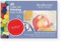 PanPastel PP30201 Ultra Soft Artists Painting Pastels, Painting Pure Colors, Set of 20; Professional grade, extremely fine lightfast pastel color in a cake form which is applied to almost any surface; Dry colors are essentially dustless, go on smooth as if like fluid; UPC 879465002108 (PP30201 PP-30201 PP302-01 PP30-201 PP3-0201 PANPASTEL-PP30201)  
