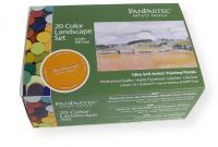 PanPastel PP30202 Ultra Soft Artists Painting Pastels, Landscape Colors, Set of 20; Professional grade, extremely fine lightfast pastel color in a cake form which is applied to almost any surface; Dry colors are essentially dustless, go on smooth as if like fluid; UPC 879465002139 (PP30202 PP-30202 PP302-02 PP30-202 PP3-0202 PANPASTEL-PP30202)  