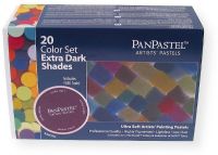PanPastel PP30207 Ultra Soft Artists Painting Pastels, Extra Dark Shades Colors, Set of 20; Professional grade, extremely fine lightfast pastel color in a cake form which is applied to almost any surface; Dry colors are essentially dustless, go on smooth as if like fluid; UPC 879465000647 (PP30207 PP-30207 PP302-07 PP30-207 PP3-0207 PANPASTEL-PP30207)  