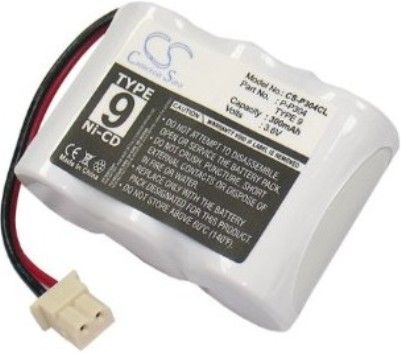 Panasonic P-P304PA/1B Replacement Battery For Bell South 2673 2676 2677 33009 33011 33020 3530 3531 3533 3534 3535 3581 3582 3583 3584 3671 3675 3685 3866 3868 3887 3890 3891 3892 3893 530 531 532 533 and 534 Phone Models, Nickel Cadmium (NiCd), Type 9, 300mAh Capacity, 3.6 Volts (PP304PA1B P-P304PA-1B P-P304PA PP304PA/1B P-P304 PA/1B PP304)