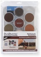 PanPastel PP30701 Rust and Earth Colors, 7-Color Weathering Kit; Professional grade, extremely fine lightfast pastel color in a cake form which is applied to almost any surface; Dry colors are essentially dustless, go on smooth as if like fluid; UPC 879465003433 (PP30701 PP-30701 PP307-01 PP30-701 PP3-0701 PANPASTEL-PP30701) 