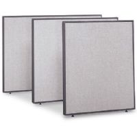 Bush PP42736-03 ProPanel Collection- Slate 36" Privacy Panel,  Light Gray/Slate finish, Includes steel, in-line connector, Includes adjustable levelers, Sturdy plastic extruded trim ( PP4273603 PP-4273603 PP-42736 PP 42736 PP42736) 
