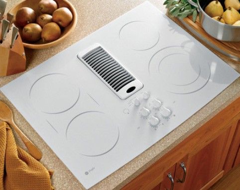 Ge General Electric Pp989tnww Smoothtop Electric Downdraft Cooktop