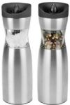 Kalorik PPG 37241 Electric Gravity Salt and Pepper Grinder Set; Set of 2 electric pepper mills, with gravity function; Durable Stainless steel housing; With ceramic grinder, performant and rust free; Works on 6 x AAA batteries (each mill); Adjustable grind level, from coarse to fine; Dimensions: 2.5 x 2.5 x 7.33; UPC 877340002823 (PPG37241 PPG 37241) 