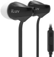 iLuv PPMINTSBK Peppermint Talk Tangle-resistant Noise-isolating Stereo Earphones, Black; For all iPhone, all iPod touch, all iPod nano, all iPad Air, alll iPad, all Galaxy S series, all Galaxy Note series, all Galaxy Tab series, LG, HTC, and other smartphones, tablets and 3.5mm audio devices; Built-in microphone and remote for easy hands-free calling and music playback control (PPMINTS-BK PPMINTS BK)  