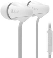 iLuv PPMINTSWH Peppermint Talk Tangle-resistant Noise-isolating Stereo Earphones, White; For all iPhone, all iPod touch, all iPod nano, all iPad Air, alll iPad, all Galaxy S series, all Galaxy Note series, all Galaxy Tab series, LG, HTC, and other smartphones, tablets and 3.5mm audio devices; Built-in microphone and remote for easy hands-free calling and music playback control (PPMINTS-WH PPMINTS WH)  