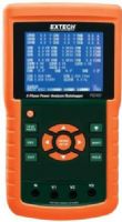 Extech PQ3450 Power Analyzer/Datalogger, 3-Phase, Datalogging Power Analyzer (Up to 30000 Sets of Measurements); Large dot-matrix sun-readable numerical backlit LCD with easy-to-use onscreen menu; Full system analysis with up to 35 parameters; V (phase-to-phase), V (phase-to-ground); A (phase-to-ground); KW / KVA / KVAR / PF (phase); KW / KVA / KVAR / PF (system); UPC: 793950334508 (EXTECHPQ3450 EXTECH PQ3450 POWER ANALYZER) 