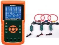 Extech PQ3450-30 Three-Phase Power Analyzer/Datalogger with PQ34-30 3000A Flexible Current Clamp Probes; Large dot-matrix, sun-readable, numerical, backlit LCD with easy-to-use onscreen menu; Full system analysis with up to 35 parameters; Adjustable Current Transformer CT (1 to 600) and Potential Transformer PT (1 to 1000) ratio for high power distribution systems; UPC 793950334539 (PQ345030 PQ3450 30 PQ-3450-30 PQ 3450-30) 