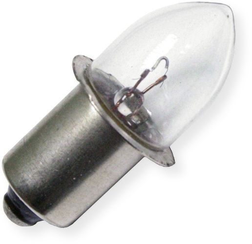 Eiko PR12 model 40084 Miniature Automotive Light Bulb, 5.95 Volts, C-2R Filament, 1.25/31.8 MOL in/mm, 0.45/11.5 MOD in/mm, 15 Avg Life, B-3 1/2 Bulb, P13.5s SC Miniature Flanged Base, 0.25/6.4 LCL in/mm, 0.5 Amps, 3.00 MSCP, 5 