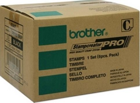 Brother PR1850B6P model PR1850 Pre-inked Stamp for use with Brother Stampcreator Pro System SC-2000, Box of 6, Dimensions 18x50mm, UPC 012502535164 (PR1850B6P PR-1850B6P PR 1850B6P PR1850-B6P PR1850 B6P)