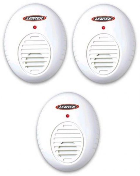Lentek PR30-3C PestContro Ultrasonic 500 3-Pack Clamshell, Covers 500 Sq. ft. of area, Economical Single Room Protection offered, Direct Plug-In, Single Speaker Design used in Ultrasonic Pest Control 500, LED Power Indicator, Effective Temporary relief from Pests, (Rats & Mice) (PR303C PR30 3C PR303 PR30-3)