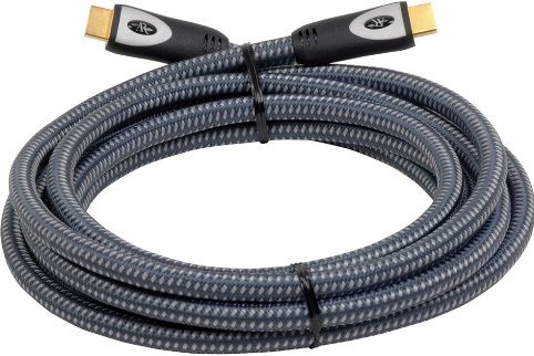 RCA PR384 model PRO3 Series PR384 HDMI Cable, 24 K gold plated, precision made HDMI connector provides enhanced picture and sound, 17.8 Gbps bandwidth with 48-bit color depth, stranded 99.99% pure, polished , oxygen-free copper conductors, Up to 2160p resolution, Up to 240 Hz TV refresh rate (PR384 PR-384 PR 384 PRO3)