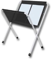 Testrite PR42 Canvas Print Rack 42" x 36"; Have easy access, store prints, plans, and organize fine art papers efficiently; Featuring aluminum legs with positive push-pin locks, rubber non-slip caps, and stitched black canvas beds; Folds easily for storage and transport; Holds 33" x 36" unframed prints; Dimensions 35" x 24" x 3"; Weight 10 Lbs; UPC 080253101013 (TESTRITEPR42 TESTRITE PR42 PR 42 TESTRITE-PR42 PR-42) 